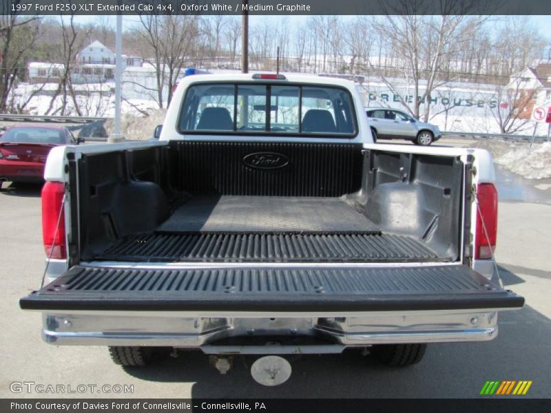 Oxford White / Medium Graphite 1997 Ford F250 XLT Extended Cab 4x4