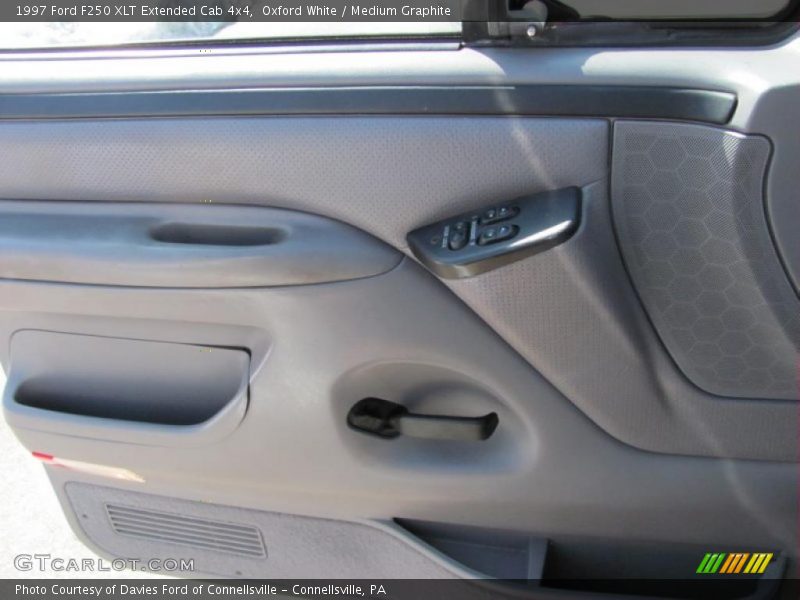 Oxford White / Medium Graphite 1997 Ford F250 XLT Extended Cab 4x4