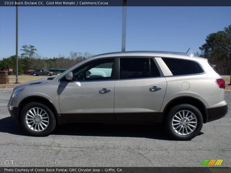 Gold Mist Metallic / Cashmere/Cocoa 2010 Buick Enclave CX