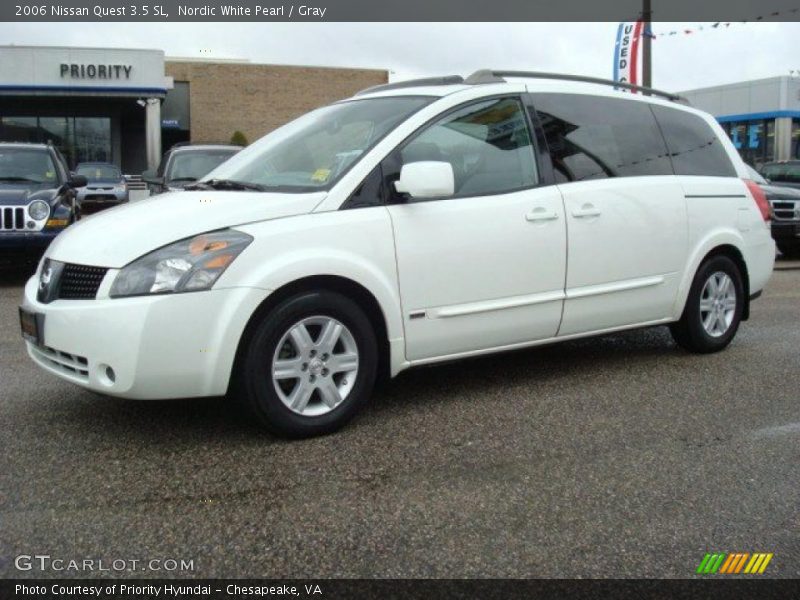 Nordic White Pearl / Gray 2006 Nissan Quest 3.5 SL