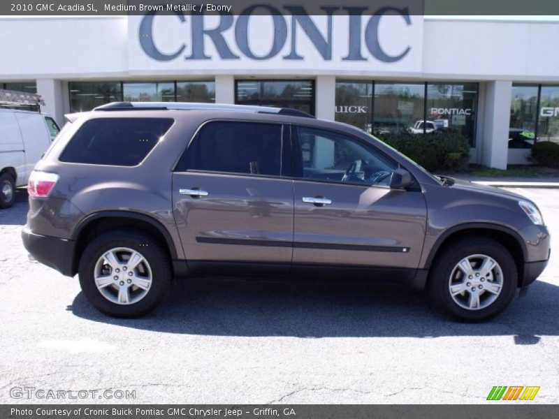 Medium Brown Metallic / Ebony 2010 GMC Acadia SL