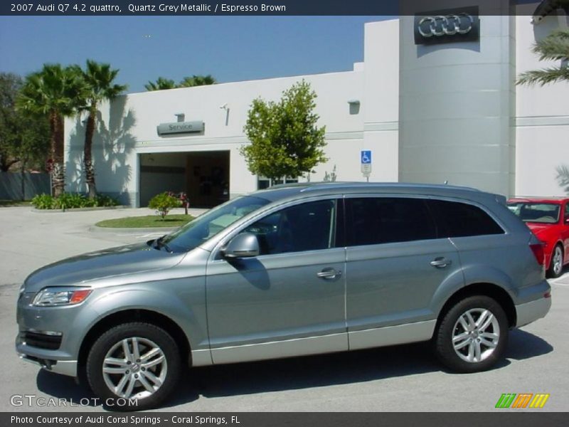 Quartz Grey Metallic / Espresso Brown 2007 Audi Q7 4.2 quattro