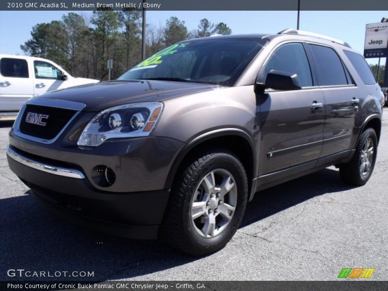 Medium Brown Metallic / Ebony 2010 GMC Acadia SL