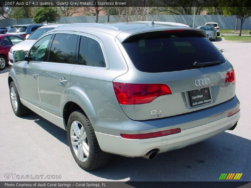 Quartz Grey Metallic / Espresso Brown 2007 Audi Q7 4.2 quattro