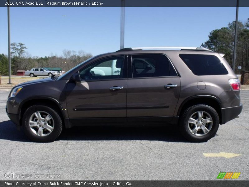 Medium Brown Metallic / Ebony 2010 GMC Acadia SL