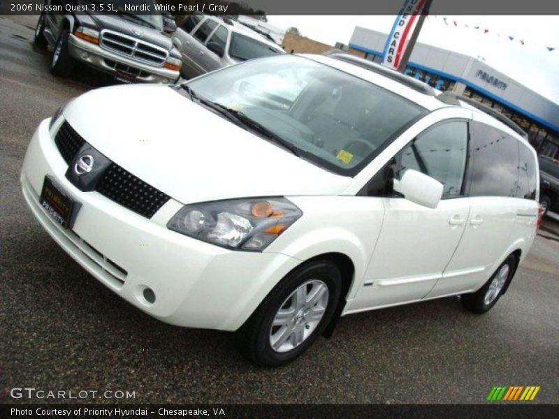 Nordic White Pearl / Gray 2006 Nissan Quest 3.5 SL