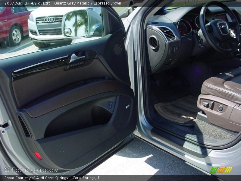 Quartz Grey Metallic / Espresso Brown 2007 Audi Q7 4.2 quattro