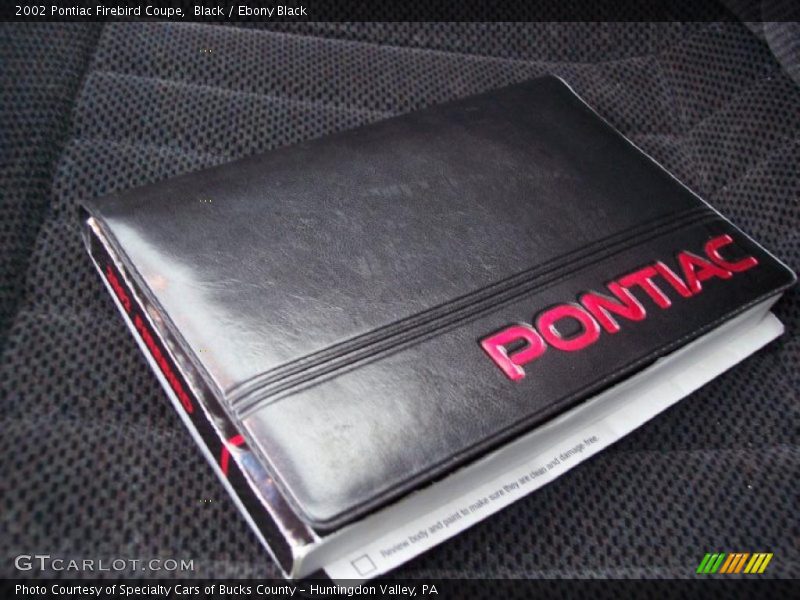 Black / Ebony Black 2002 Pontiac Firebird Coupe