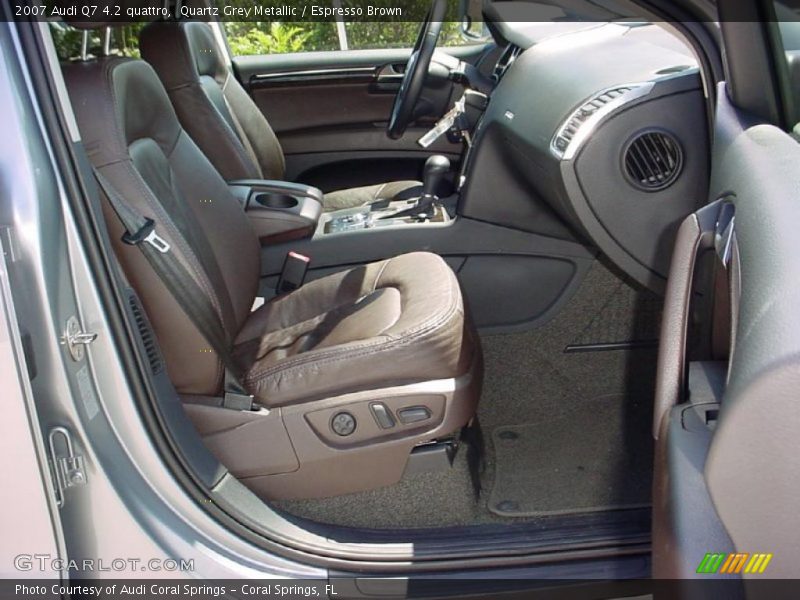 Quartz Grey Metallic / Espresso Brown 2007 Audi Q7 4.2 quattro