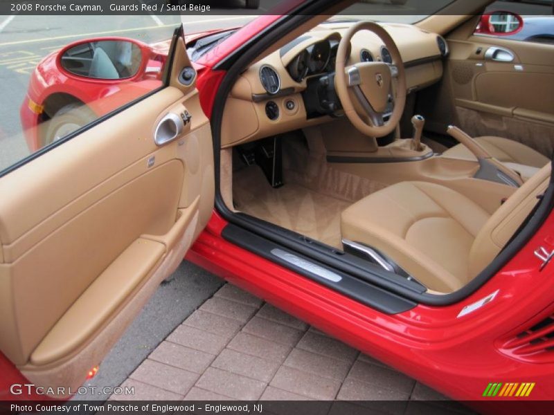 Guards Red / Sand Beige 2008 Porsche Cayman