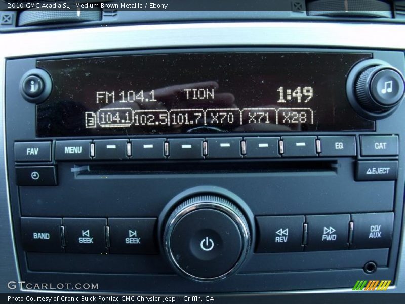 Medium Brown Metallic / Ebony 2010 GMC Acadia SL