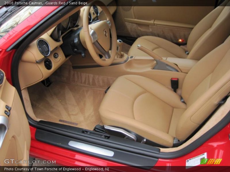 Guards Red / Sand Beige 2008 Porsche Cayman