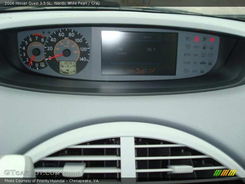 Nordic White Pearl / Gray 2006 Nissan Quest 3.5 SL