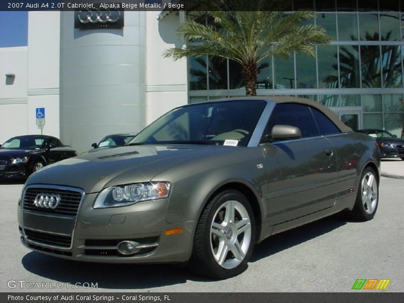 Alpaka Beige Metallic / Beige 2007 Audi A4 2.0T Cabriolet
