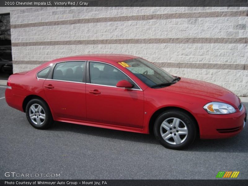 Victory Red / Gray 2010 Chevrolet Impala LS