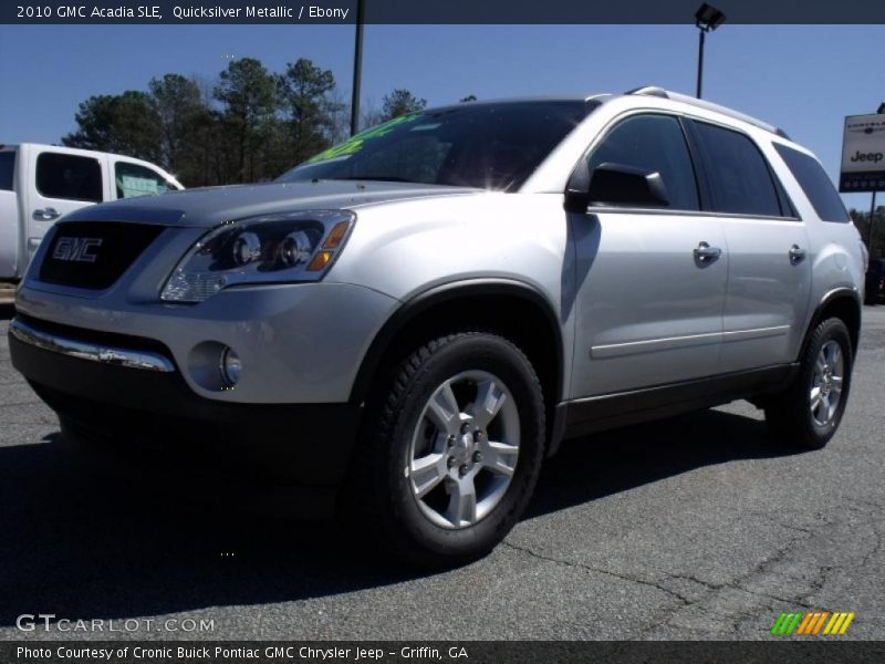 Quicksilver Metallic / Ebony 2010 GMC Acadia SLE