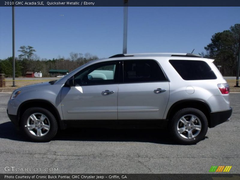 Quicksilver Metallic / Ebony 2010 GMC Acadia SLE