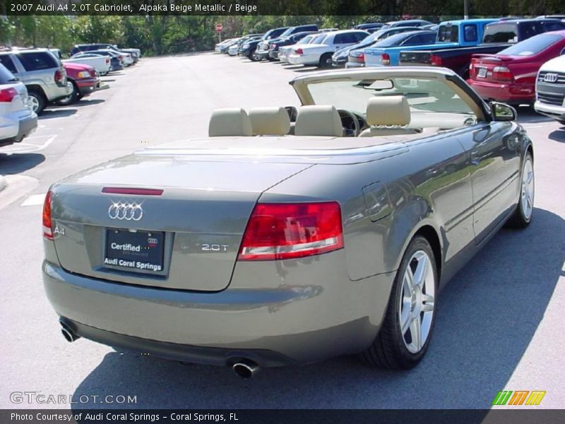 Alpaka Beige Metallic / Beige 2007 Audi A4 2.0T Cabriolet