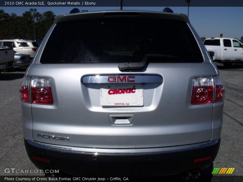 Quicksilver Metallic / Ebony 2010 GMC Acadia SLE