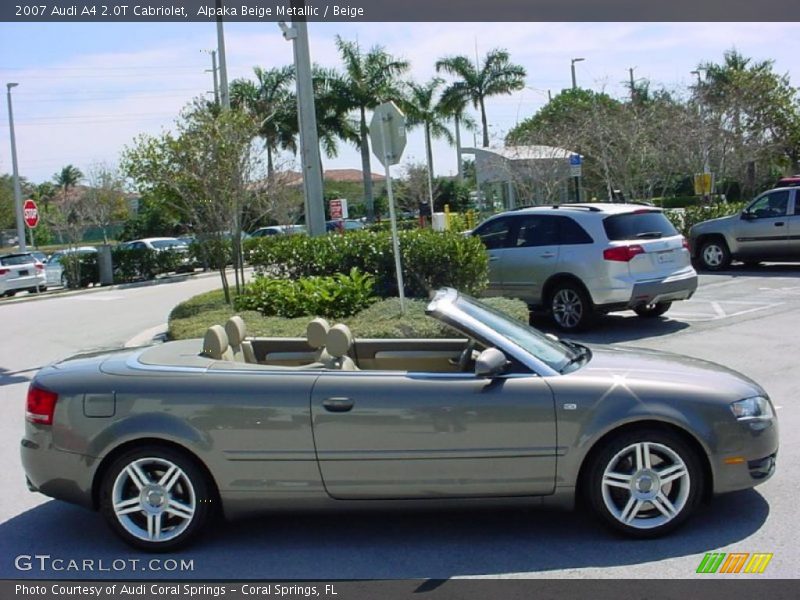 Alpaka Beige Metallic / Beige 2007 Audi A4 2.0T Cabriolet