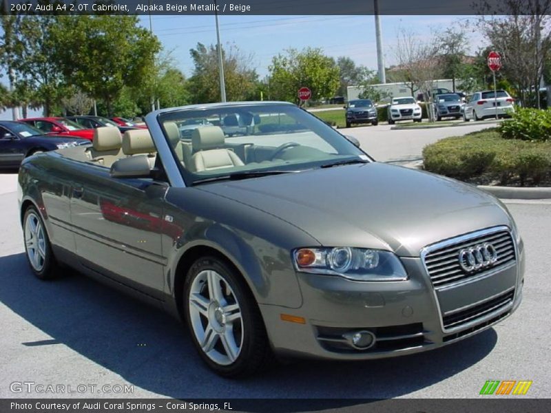 Alpaka Beige Metallic / Beige 2007 Audi A4 2.0T Cabriolet
