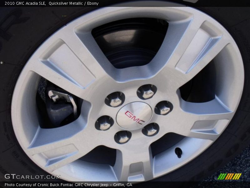 Quicksilver Metallic / Ebony 2010 GMC Acadia SLE