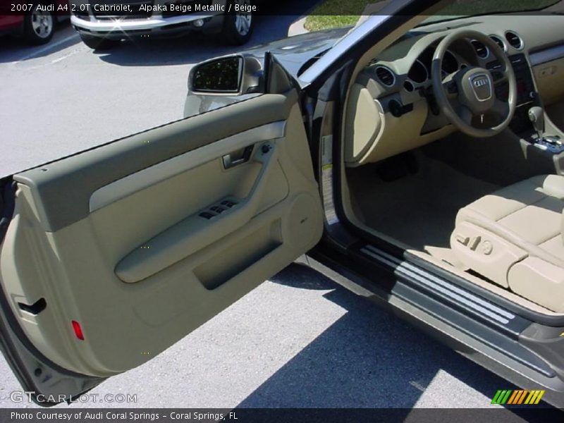 Alpaka Beige Metallic / Beige 2007 Audi A4 2.0T Cabriolet
