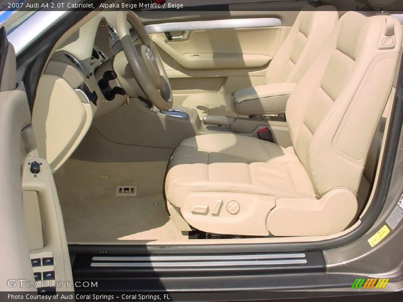 Alpaka Beige Metallic / Beige 2007 Audi A4 2.0T Cabriolet