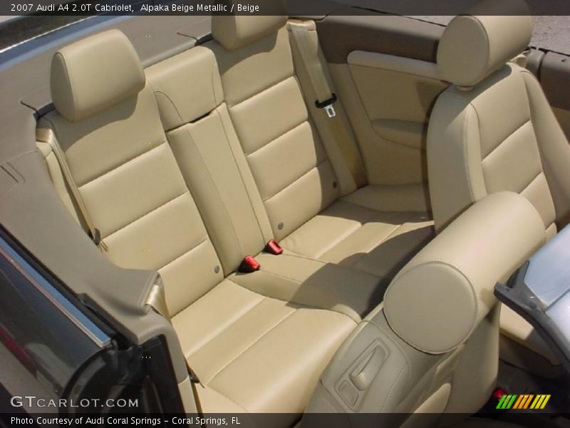 Alpaka Beige Metallic / Beige 2007 Audi A4 2.0T Cabriolet
