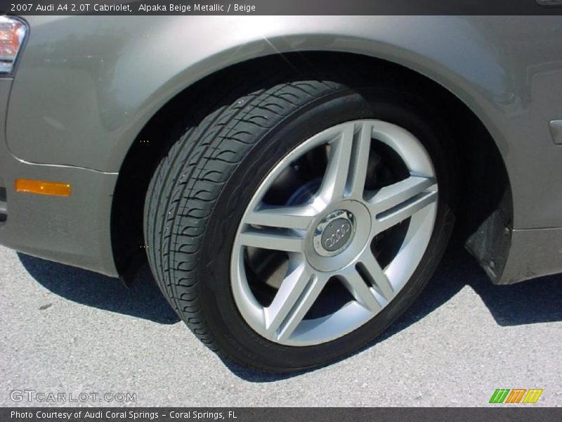 Alpaka Beige Metallic / Beige 2007 Audi A4 2.0T Cabriolet