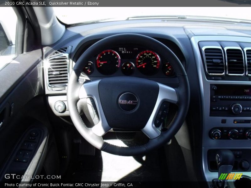 Quicksilver Metallic / Ebony 2010 GMC Acadia SLE