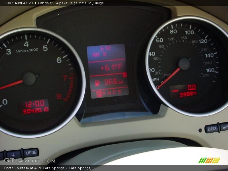 Alpaka Beige Metallic / Beige 2007 Audi A4 2.0T Cabriolet