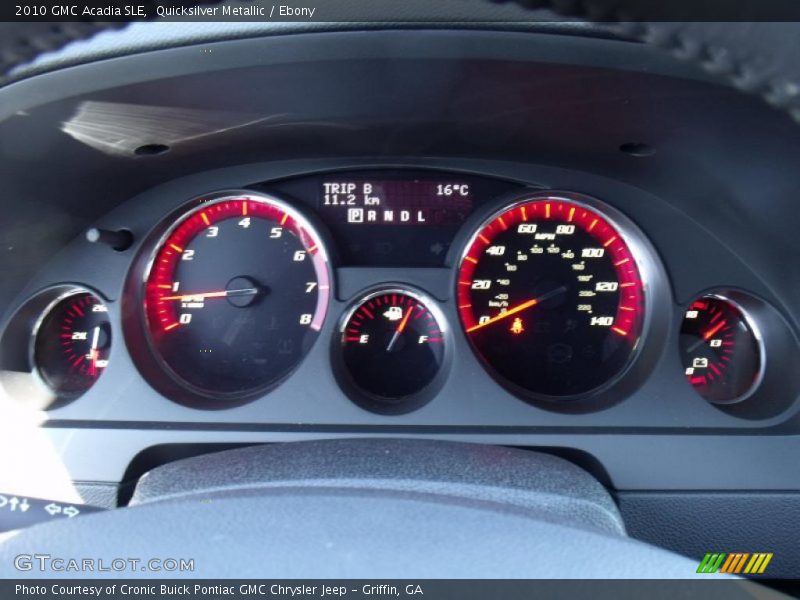 Quicksilver Metallic / Ebony 2010 GMC Acadia SLE
