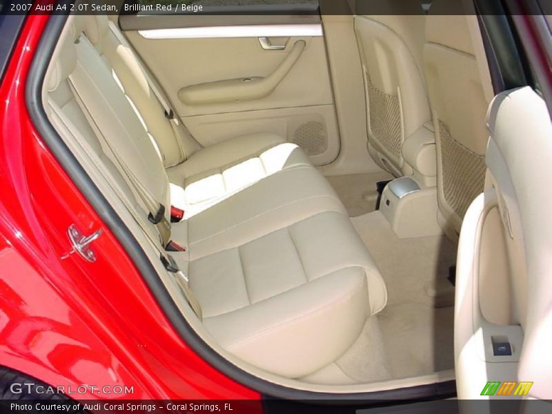 Brilliant Red / Beige 2007 Audi A4 2.0T Sedan