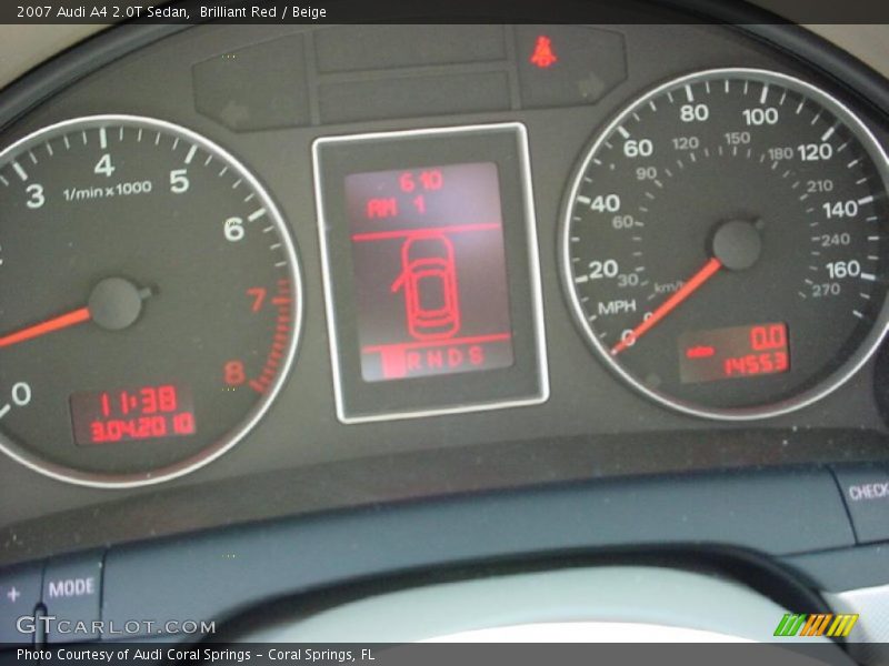 Brilliant Red / Beige 2007 Audi A4 2.0T Sedan