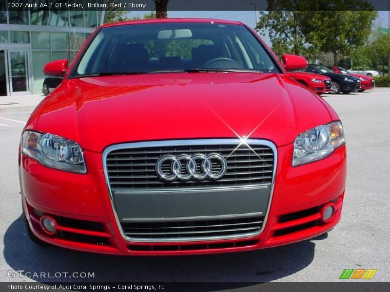 Brilliant Red / Ebony 2007 Audi A4 2.0T Sedan