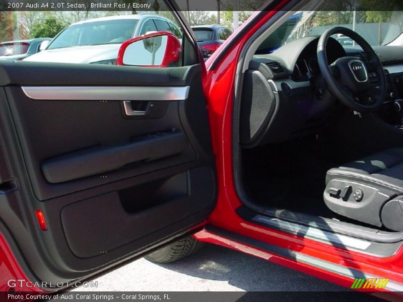 Brilliant Red / Ebony 2007 Audi A4 2.0T Sedan