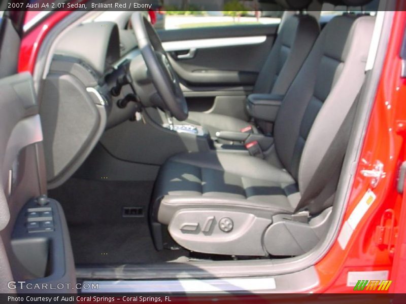 Brilliant Red / Ebony 2007 Audi A4 2.0T Sedan