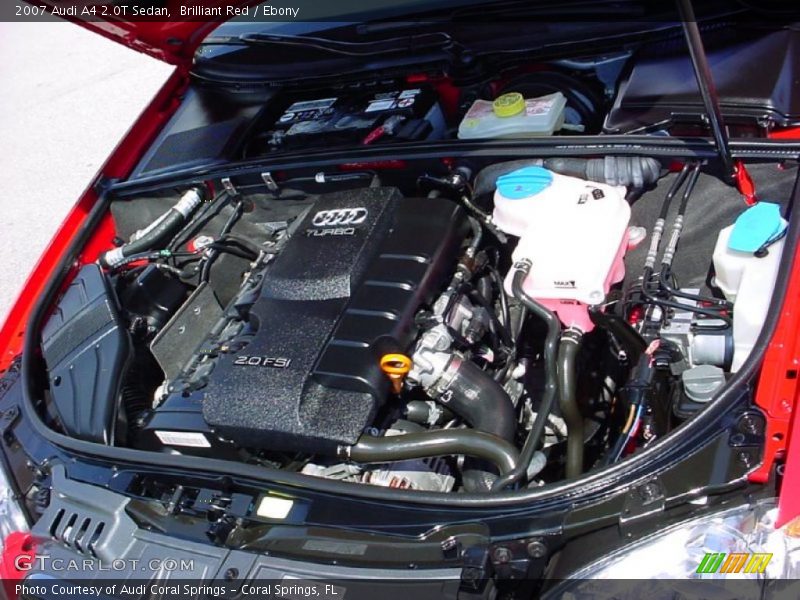 Brilliant Red / Ebony 2007 Audi A4 2.0T Sedan