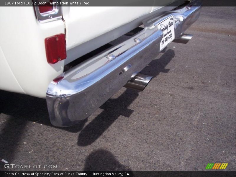 Wimbledon White / Red 1967 Ford F100 2 Door