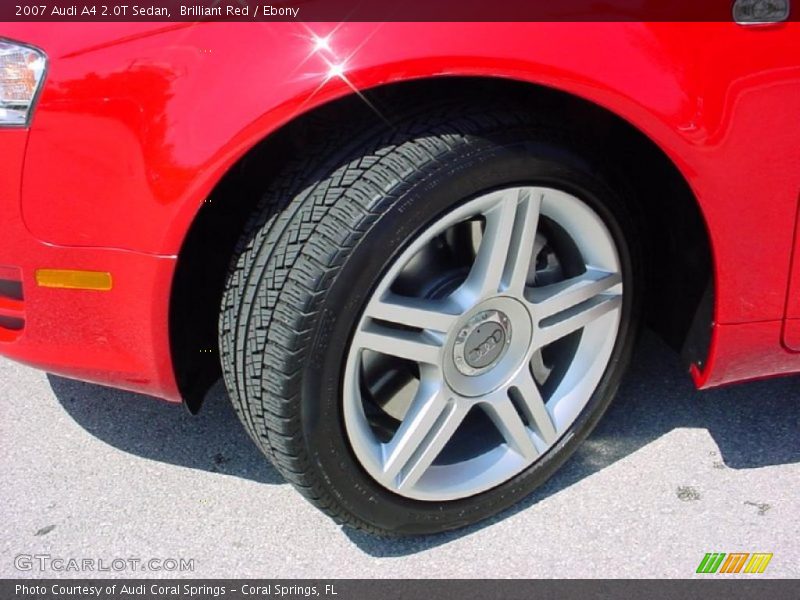 Brilliant Red / Ebony 2007 Audi A4 2.0T Sedan