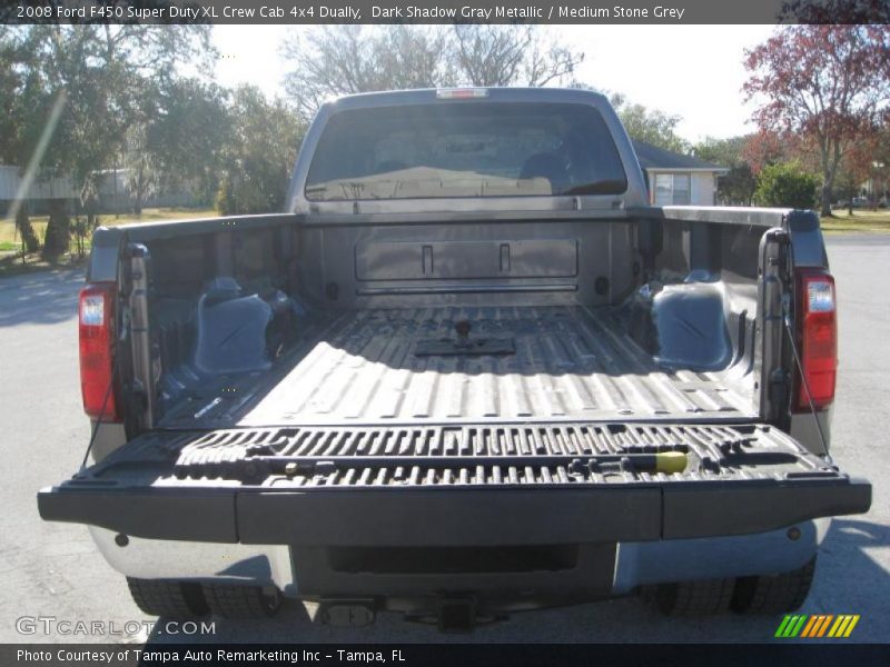 Dark Shadow Gray Metallic / Medium Stone Grey 2008 Ford F450 Super Duty XL Crew Cab 4x4 Dually