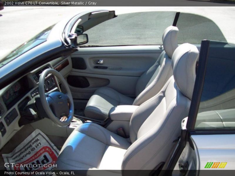 Silver Metallic / Gray 2002 Volvo C70 LT Convertible