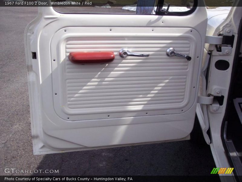 Wimbledon White / Red 1967 Ford F100 2 Door
