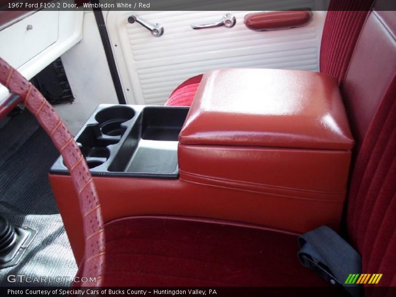 Wimbledon White / Red 1967 Ford F100 2 Door