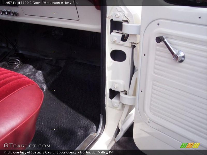 Wimbledon White / Red 1967 Ford F100 2 Door