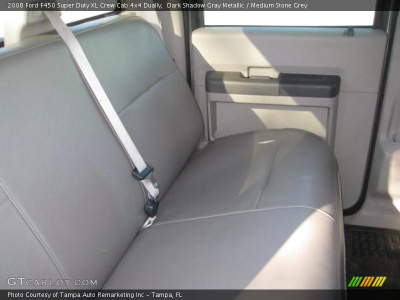 Dark Shadow Gray Metallic / Medium Stone Grey 2008 Ford F450 Super Duty XL Crew Cab 4x4 Dually