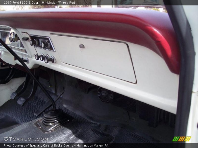 Wimbledon White / Red 1967 Ford F100 2 Door