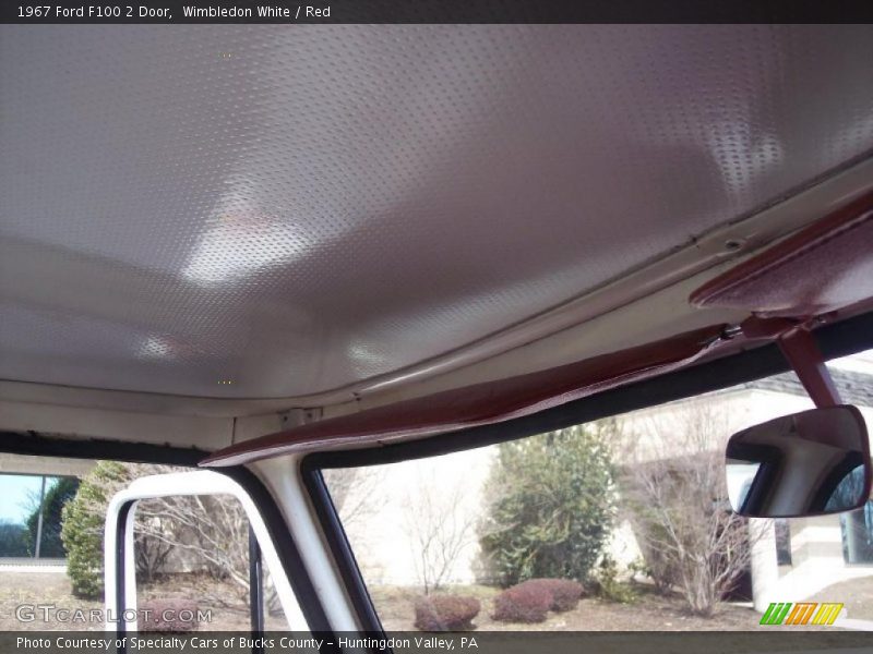 Wimbledon White / Red 1967 Ford F100 2 Door