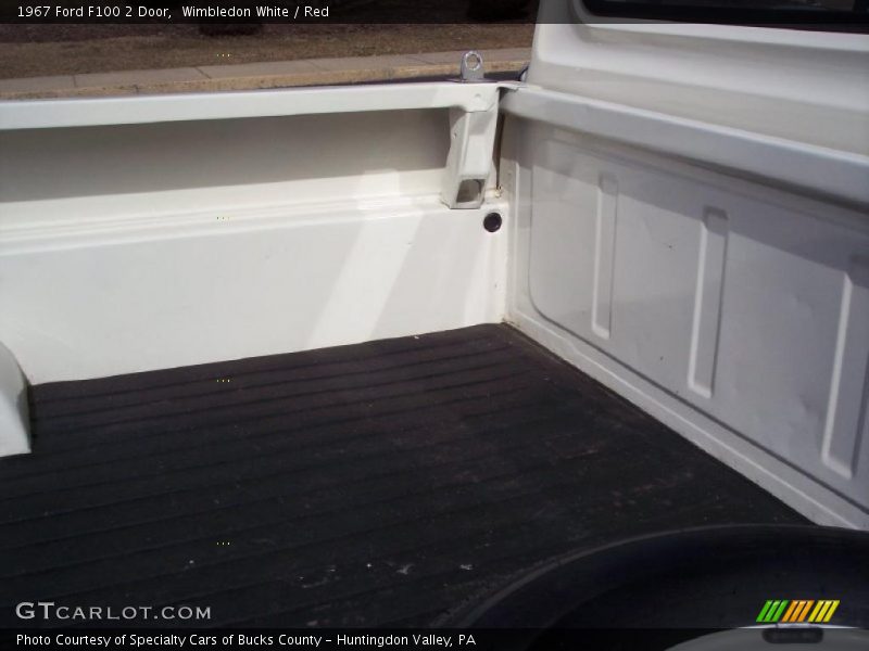 Wimbledon White / Red 1967 Ford F100 2 Door